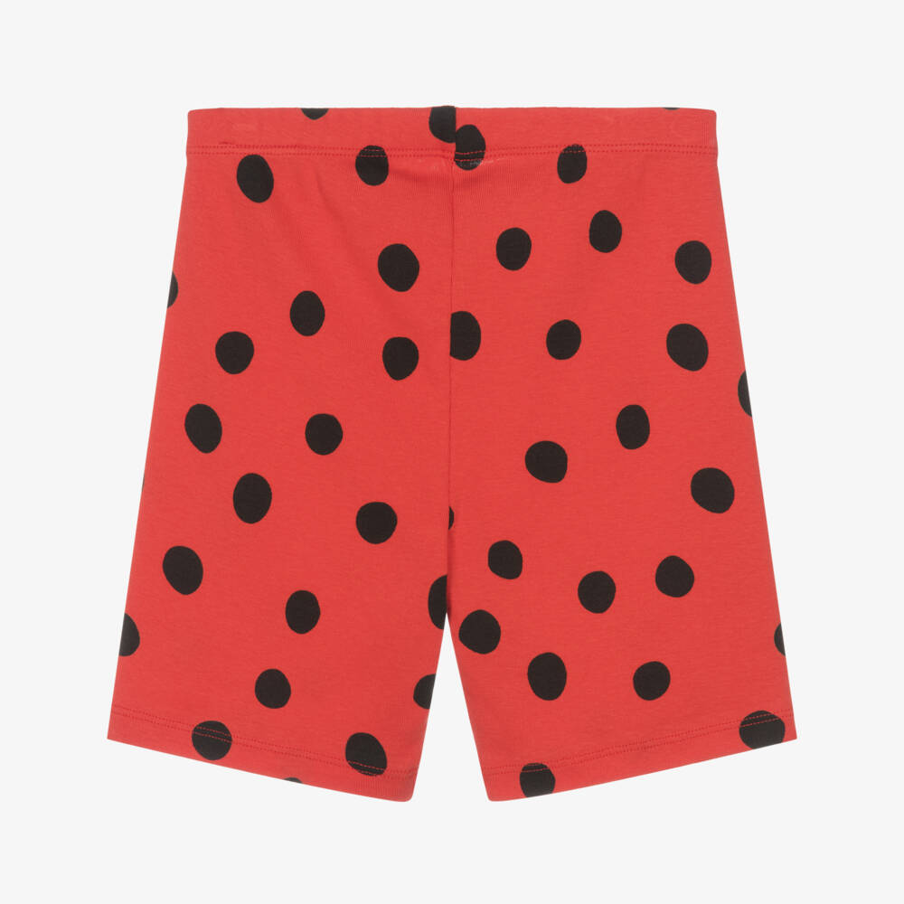 Mini Rodini-Girls Playful Red Dotty Shorts | Childrensalon Outlet