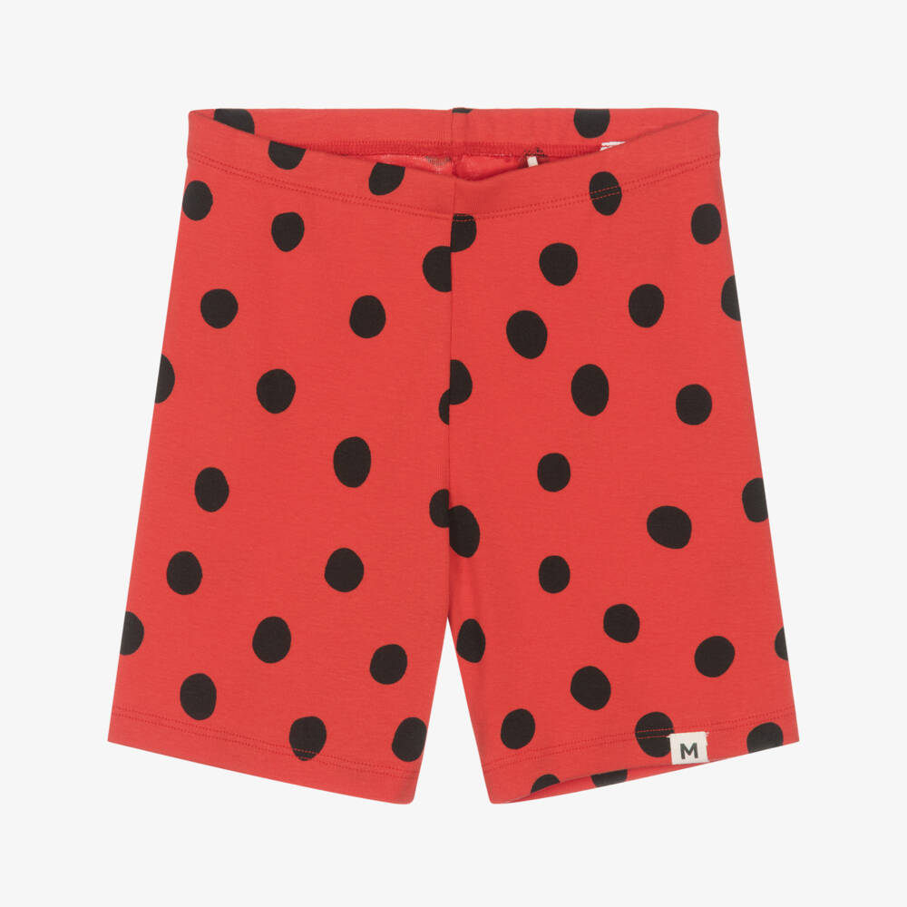 Mini Rodini-Girls Playful Red Dotty Shorts | Childrensalon Outlet