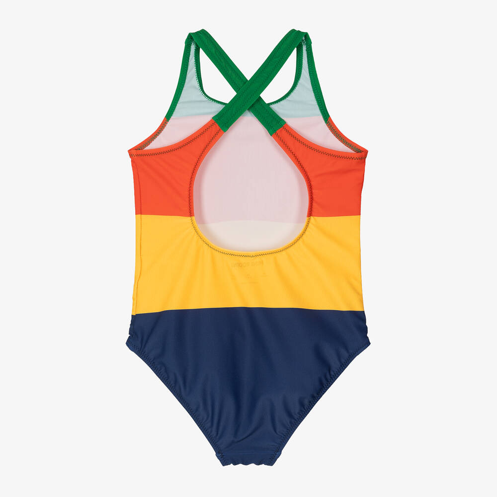 Mini Rodini-Girls Red & Yellow Swimsuit (UPF50+) | Childrensalon Outlet