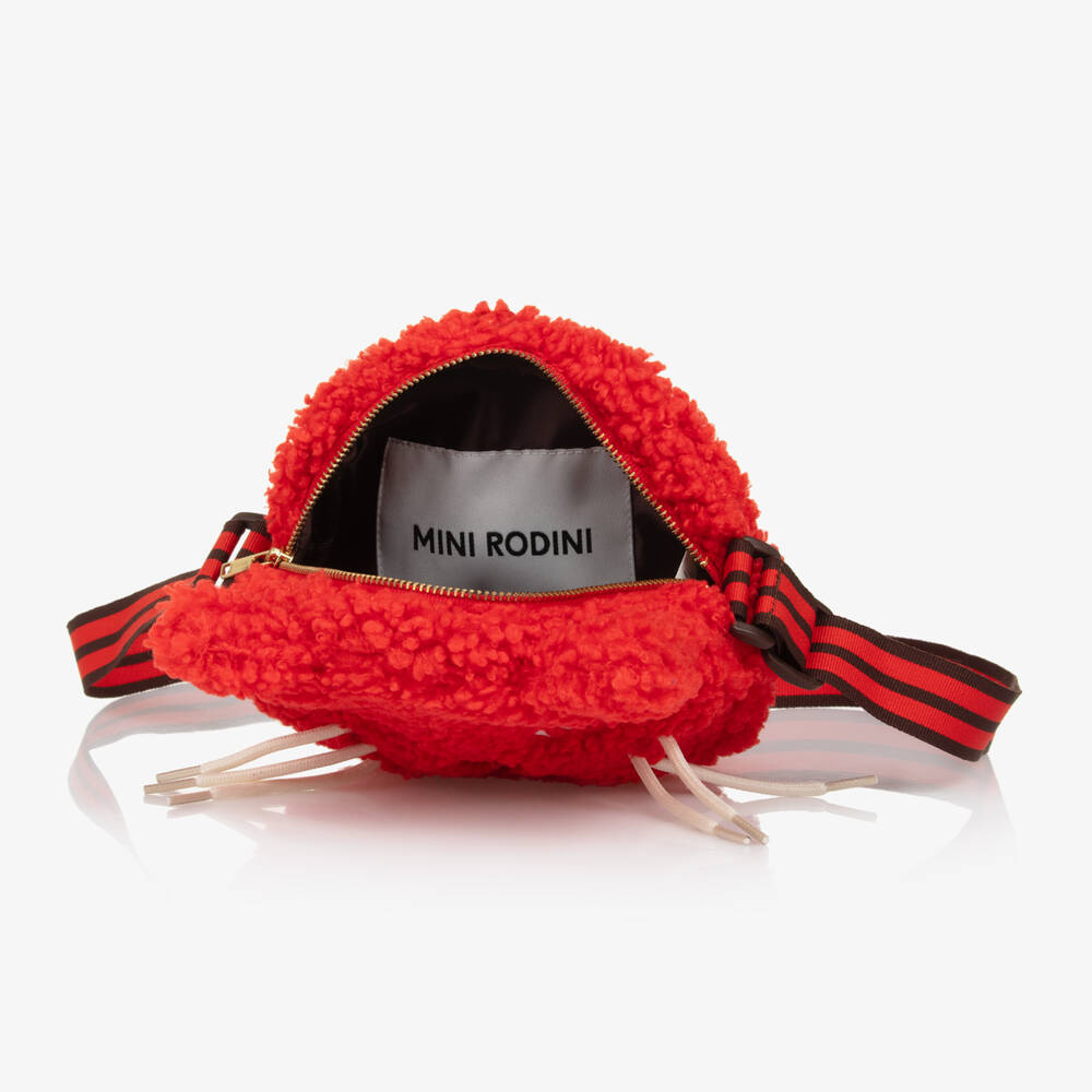 Mini Rodini-Girls Scarlet Bouclé Kitty Purse | Childrensalon Outlet