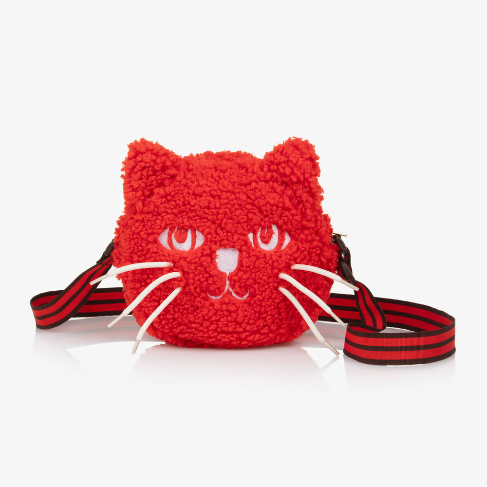 Mini Rodini-Girls Scarlet Bouclé Kitty Purse | Childrensalon Outlet