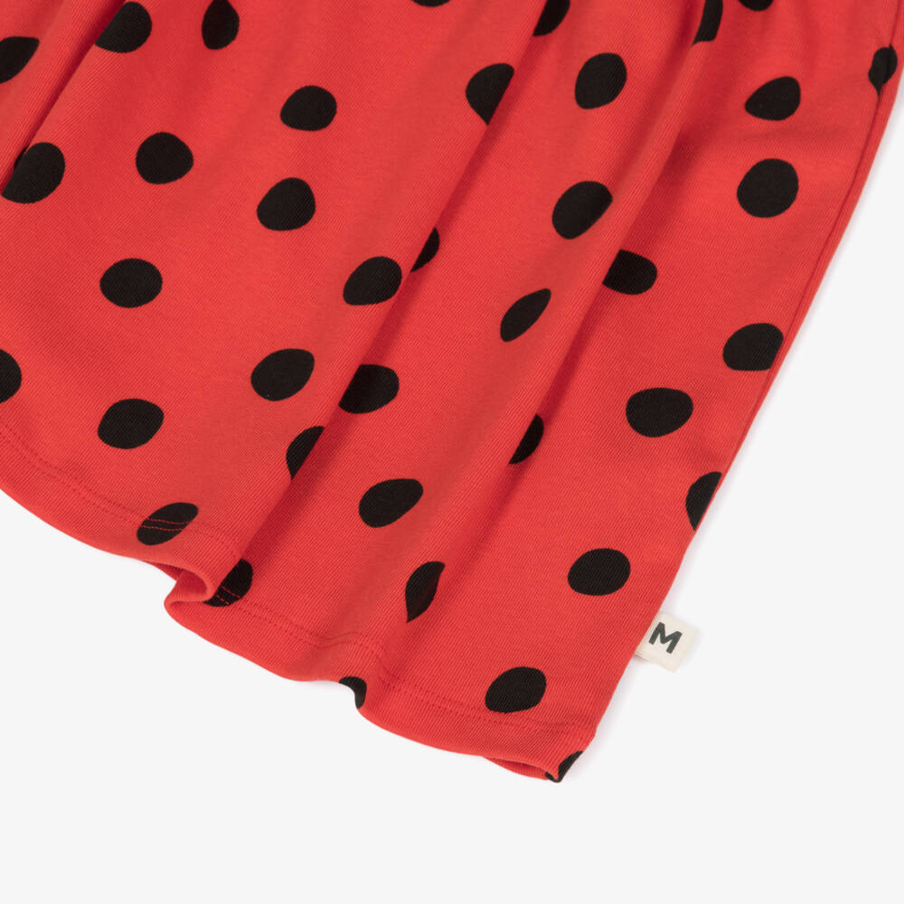 Mini Rodini-Girls Scarlet Dot Organic Dress | Childrensalon Outlet