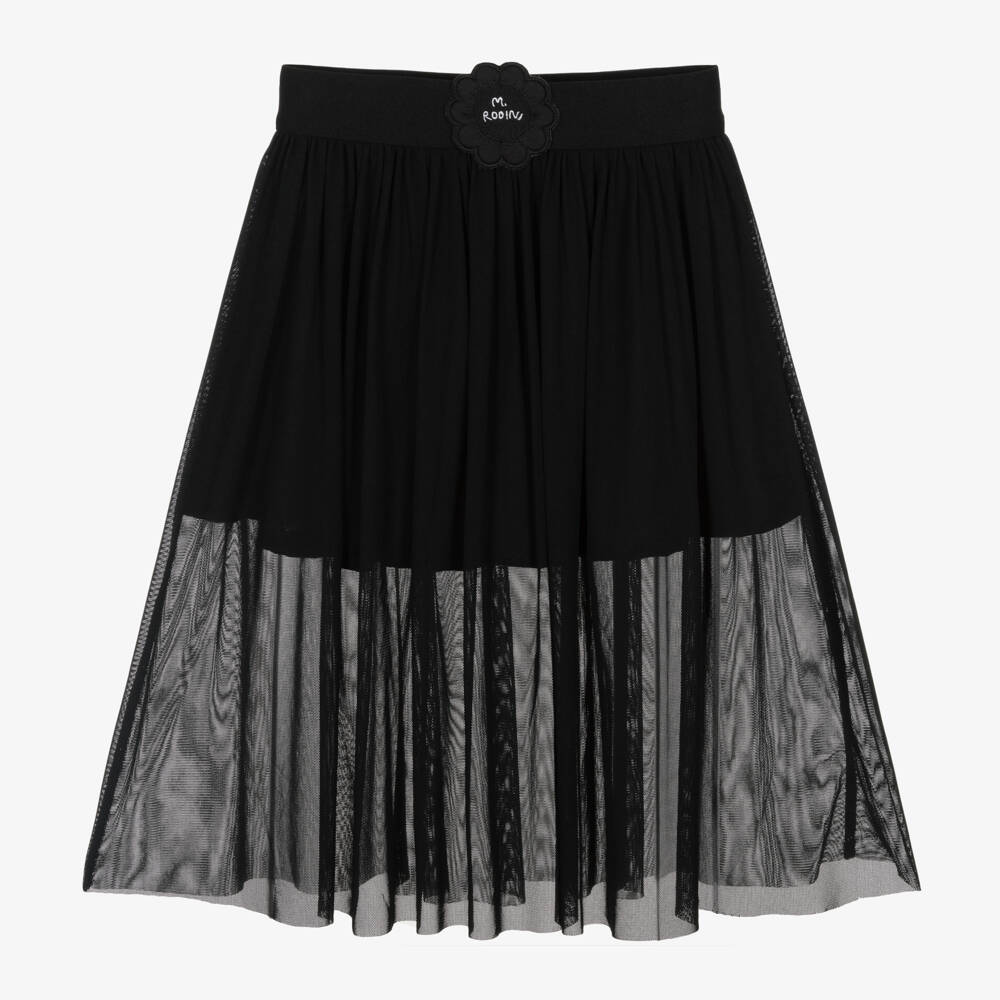 Mini Rodini-تنورة تول لون أسود | Childrensalon Outlet