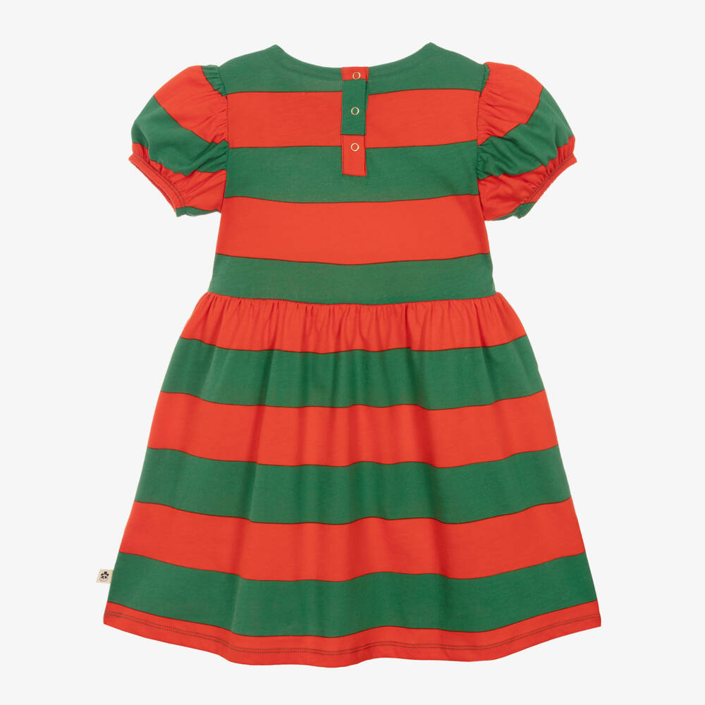 Mini Rodini-Girls Striped Cotton Day Dress | Childrensalon Outlet