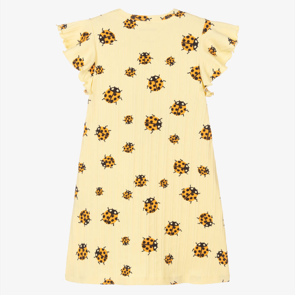 Mini Rodini-Girls Sunny Cotton Ladybird Frock | Childrensalon Outlet