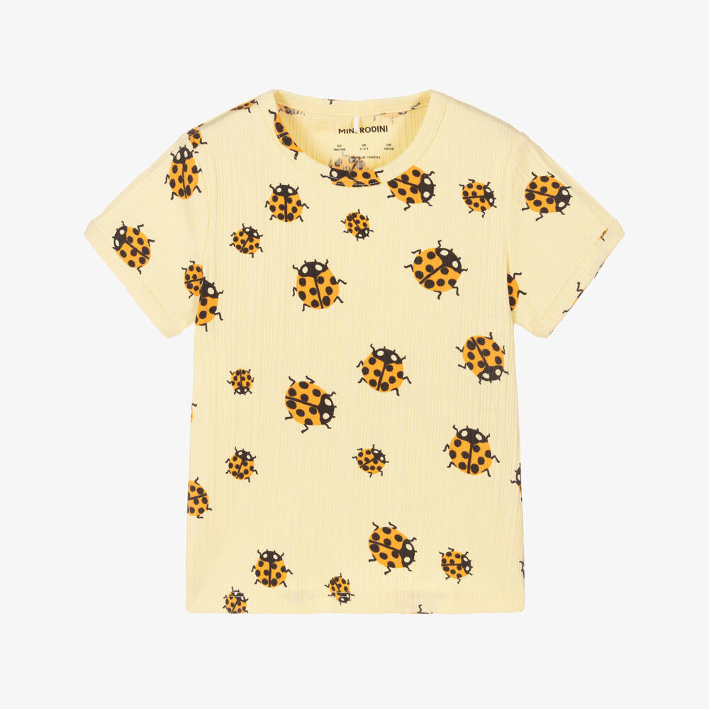 Mini Rodini-Girls Sunny Ladybird Tee Delight | Childrensalon Outlet