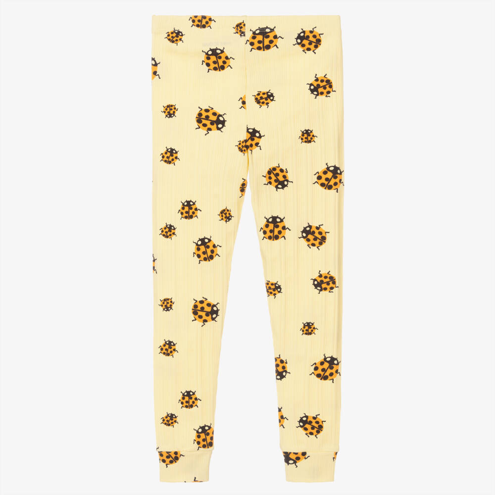 Mini Rodini-جوارب بنات بلون الشمس مع تصميم الدعسوقة | Childrensalon Outlet