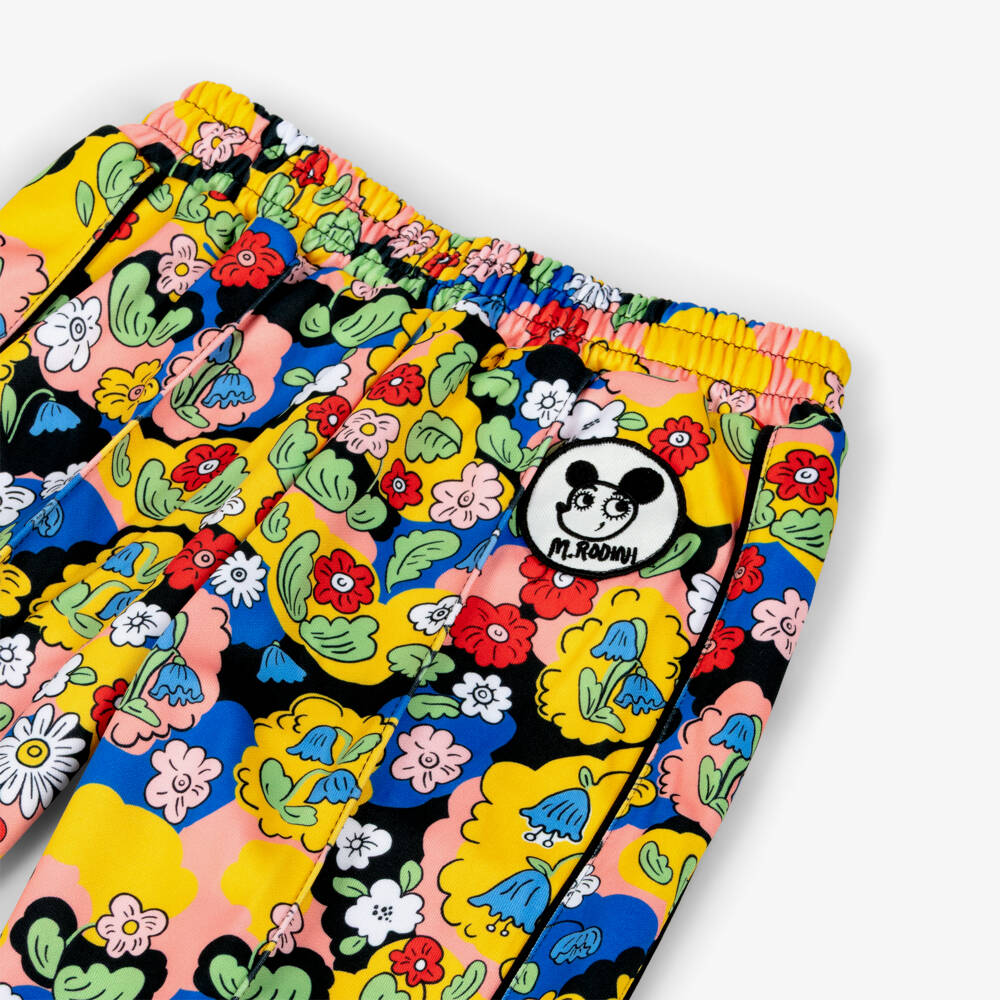 Mini Rodini-Girls Vibrant Floral Pattern Trousers | Childrensalon Outlet