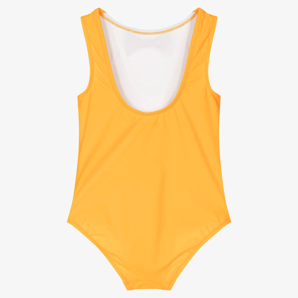 Mini Rodini - Girls Yellow Bow Swimsuit (UPF 50+) | Childrensalon Outlet
