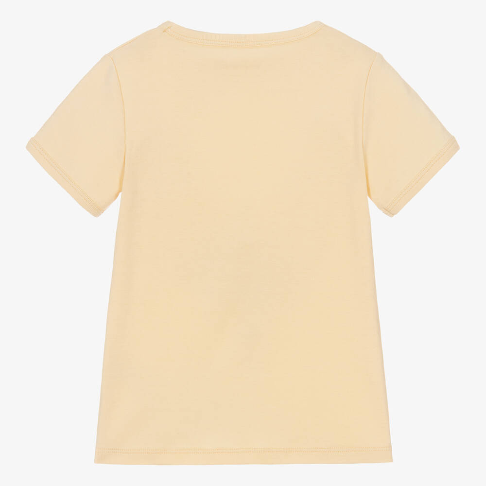 Mini Rodini-Желтая хлопковая футболка с лимоном | Childrensalon Outlet