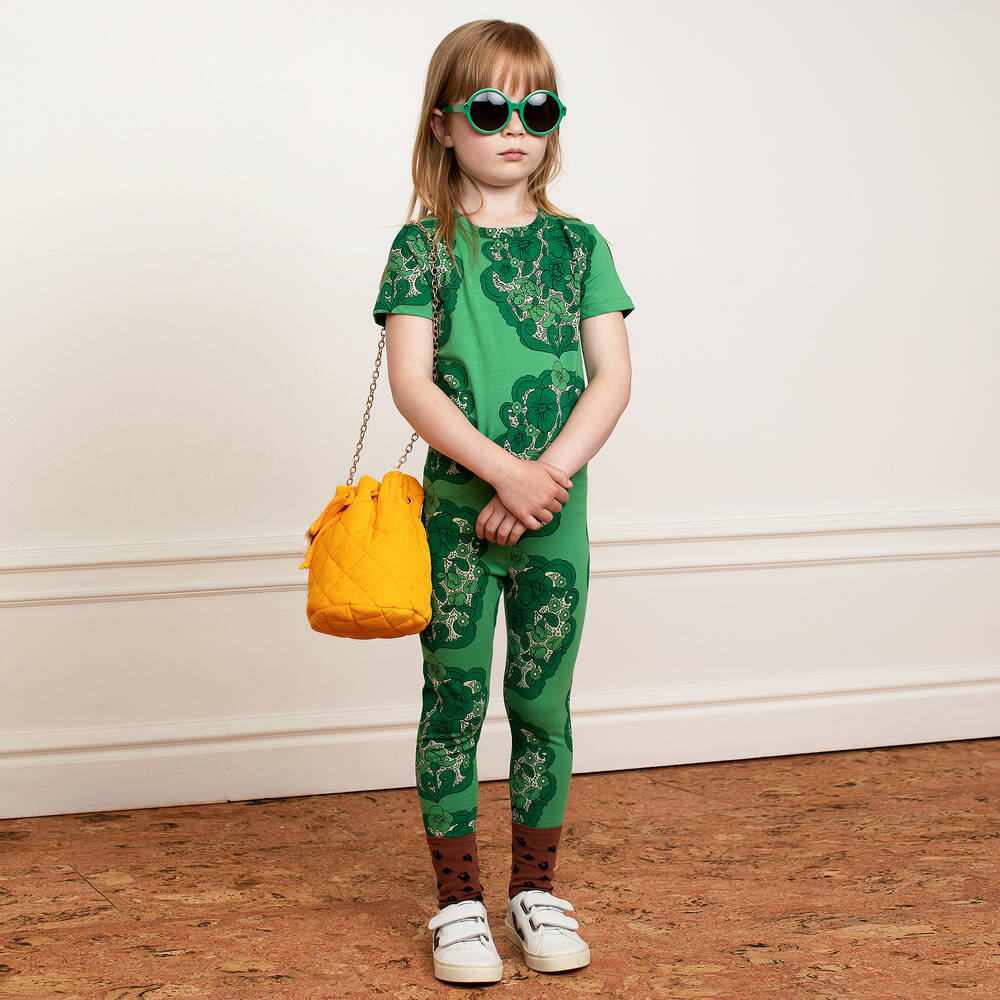 Mini Rodini-Girls Yellow Velvet Bag (20cm) | Childrensalon Outlet