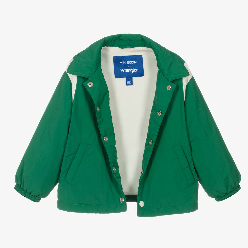Mini Rodini-Green & Ivory Dove Jacket | Childrensalon Outlet