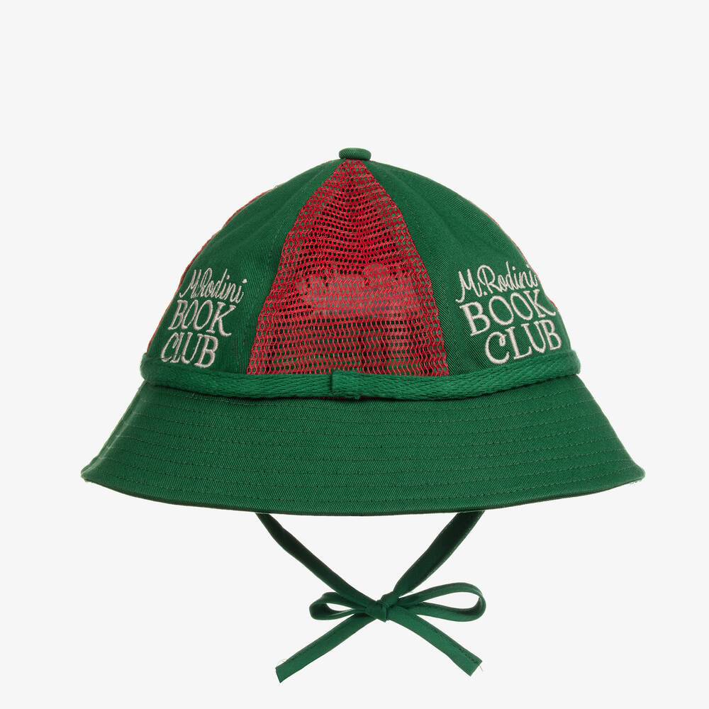 Mini Rodini-Зеленая панама из органического хлопка | Childrensalon Outlet