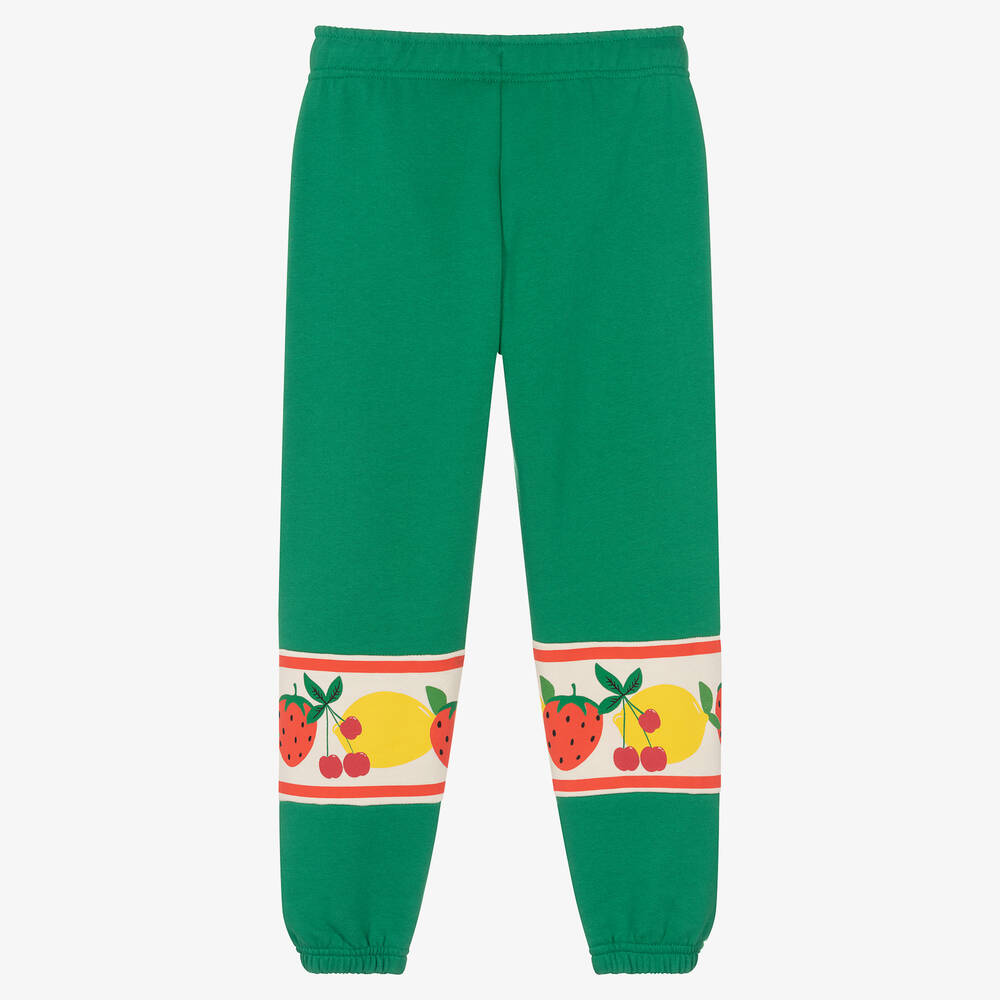 Mini Rodini-جوغرز بطبعة الفواكه قطن عضوي لون أخضر | Childrensalon Outlet