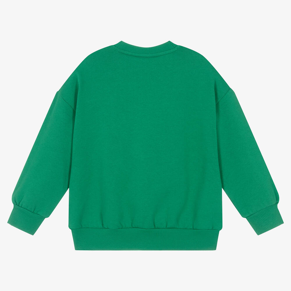 Mini Rodini-Green Organic Cotton Fruit Sweatshirt | Childrensalon Outlet