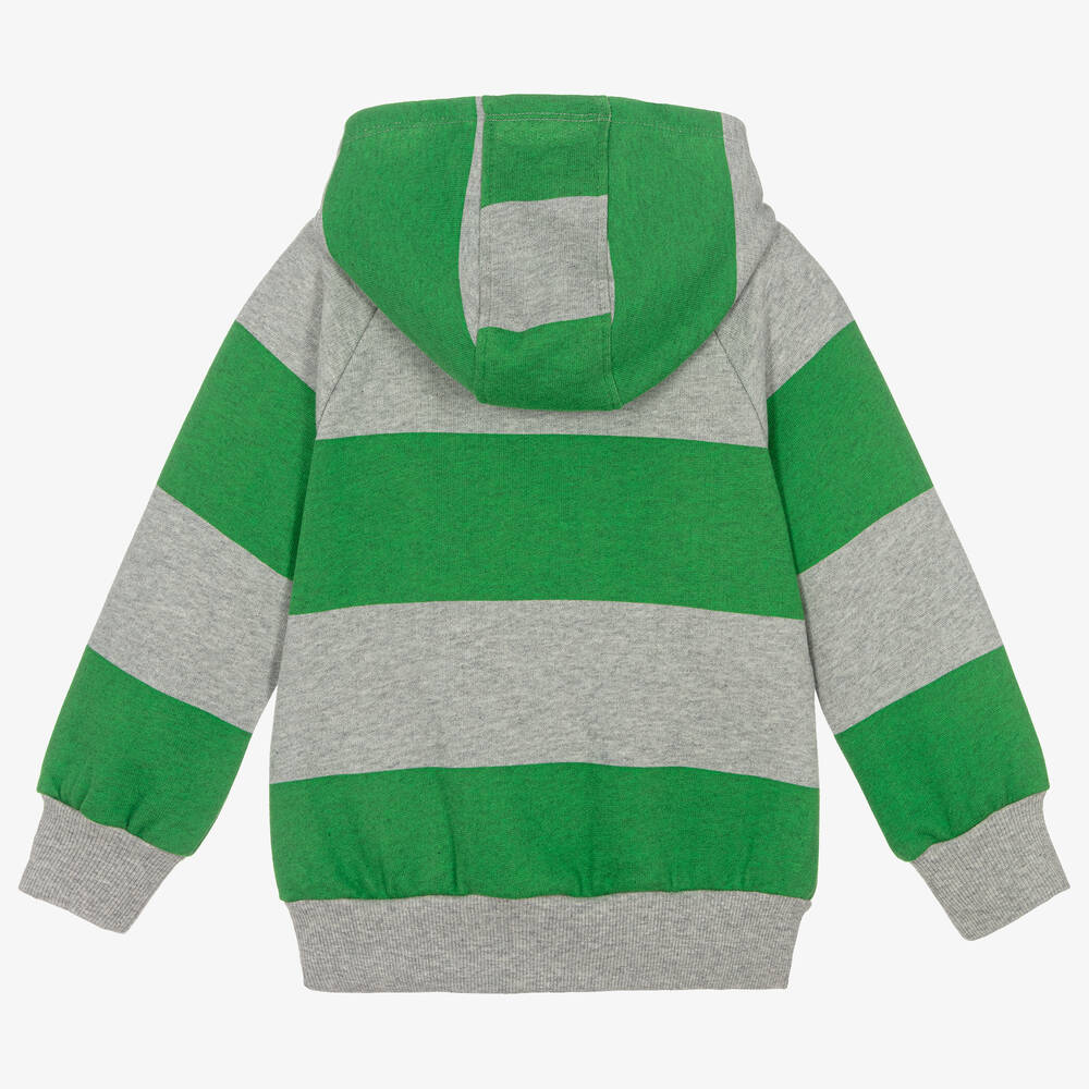 Green striped hoodie online
