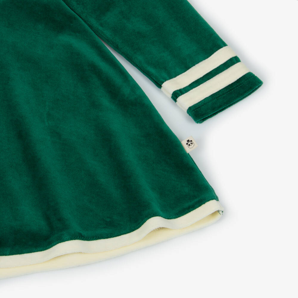 Mini Rodini-Green Velour Nautical Dress for Girls | Childrensalon Outlet