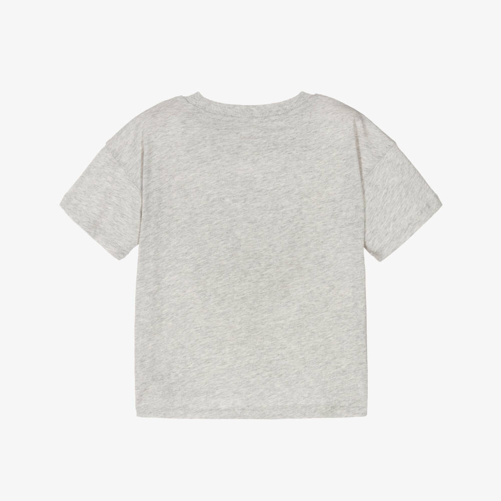 Mini Rodini-Grey Alien City FC Crew Neck T-Shirt | Childrensalon Outlet
