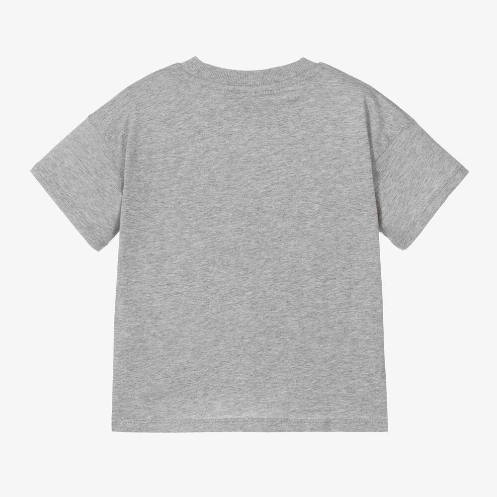 Mini Rodini-تيشيرت قطن عضوي لون رمادي مونس | Childrensalon Outlet