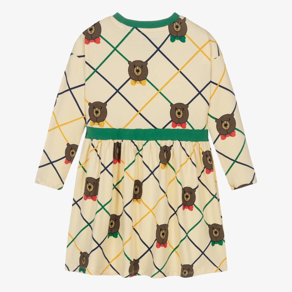 Mini Rodini-Ivory Bear Print Dress | Childrensalon Outlet