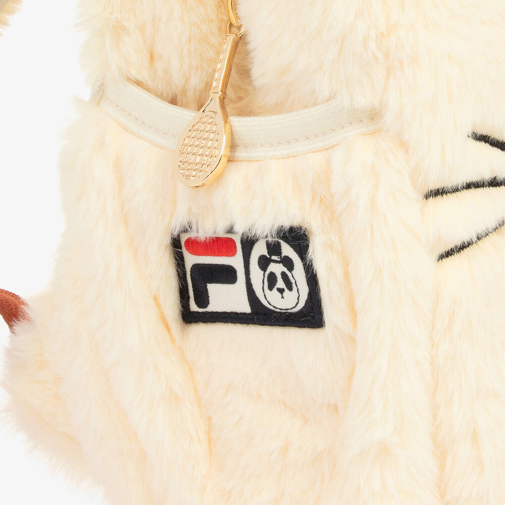 Mini Rodini Ivory Faux Fur FILA Rabbit Backpack 23cm Childrensalon Outlet