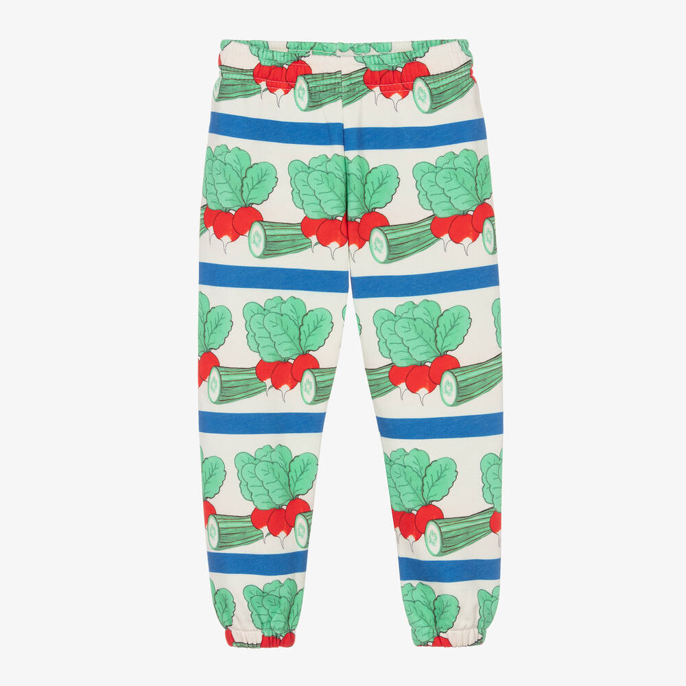 Mini Rodini - Ivory Organic Cotton Veggie Joggers | Childrensalon