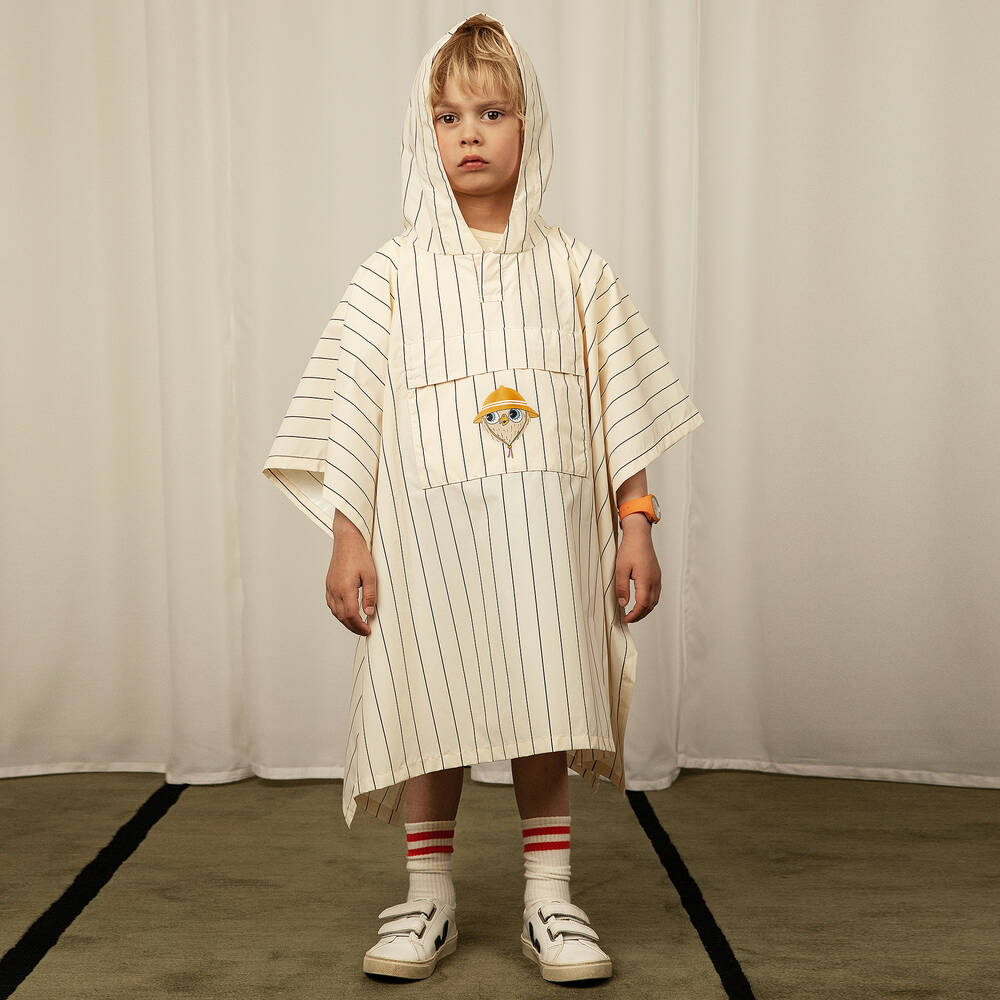 Mini Rodini-Ivory Owl Rain Poncho | Childrensalon Outlet