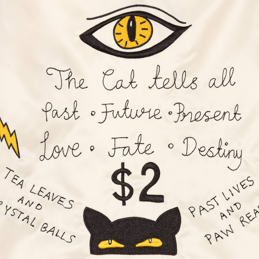 ميني روديني-جاكيت ساتان تويل لون عاجي | Childrensalon Outlet