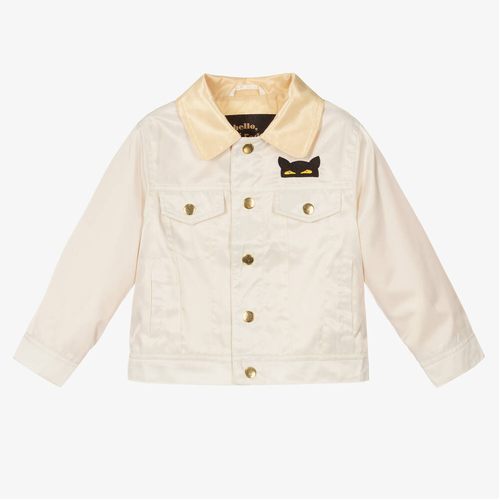 Mini Rodini - Ivory Satin Jacket | Childrensalon