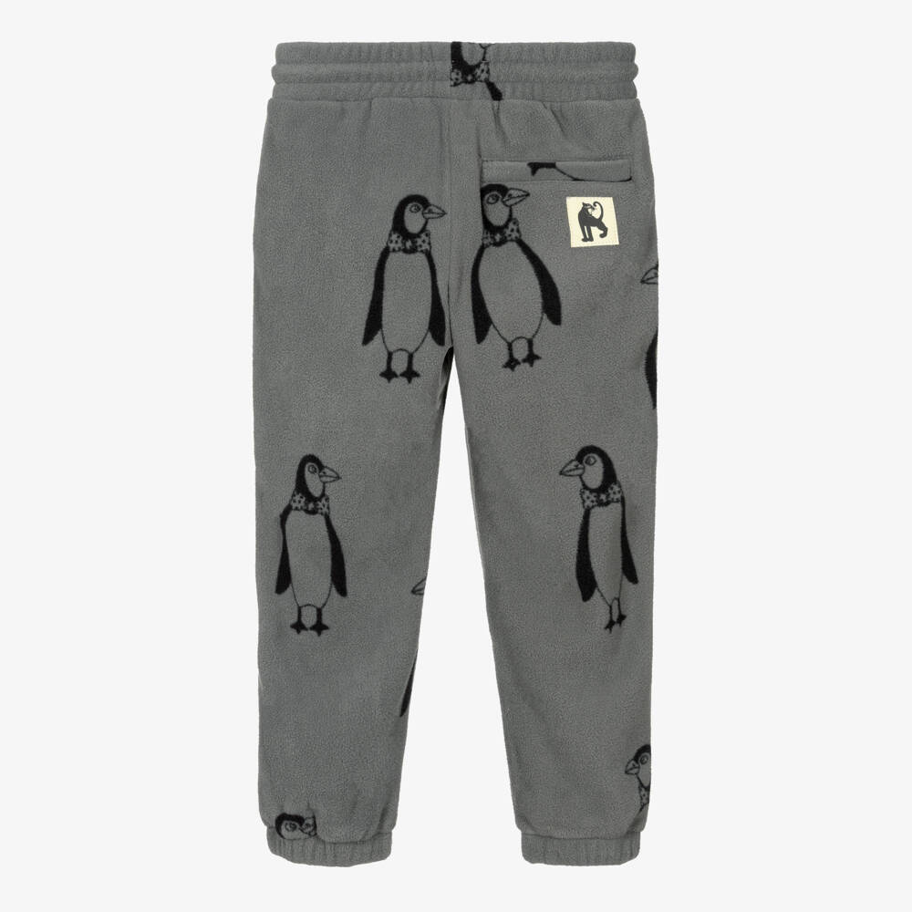 Mini Rodini-Junior Boys Charcoal Penguin Trousers | Childrensalon Outlet