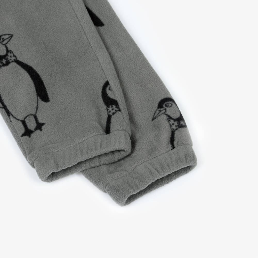 Mini Rodini-Junior Boys Charcoal Penguin Trousers | Childrensalon Outlet