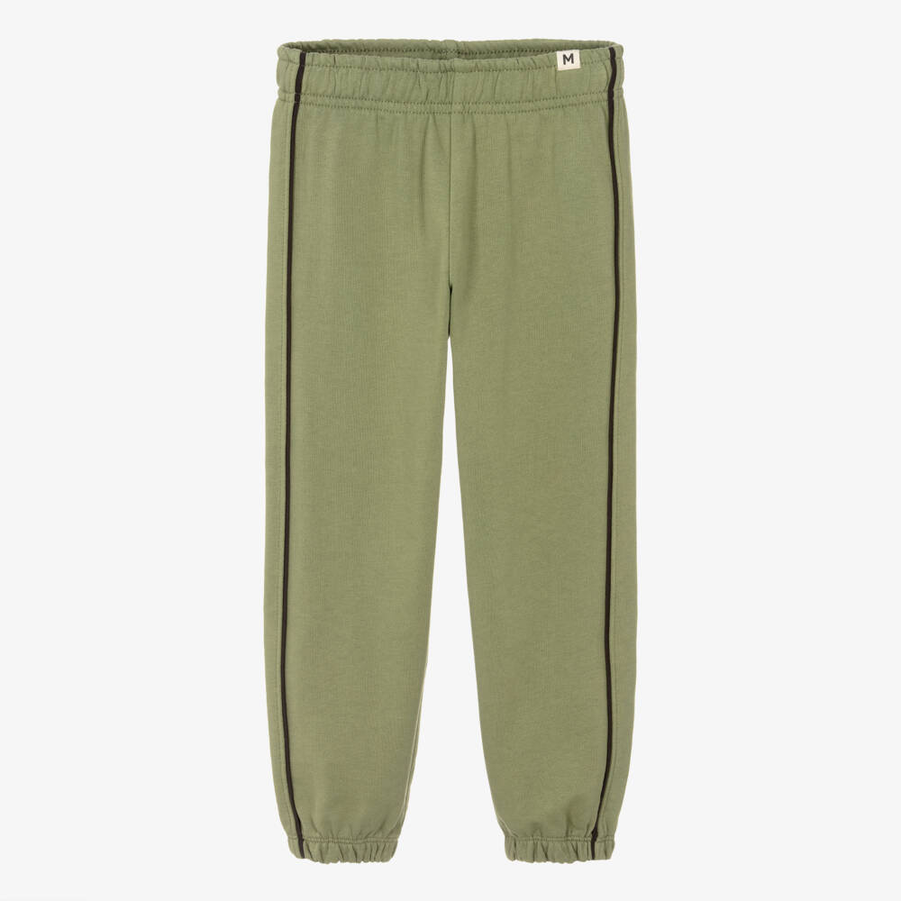 Mini Rodini-Khaki Green Organic Cotton Blackbird Joggers | Childrensalon Outlet