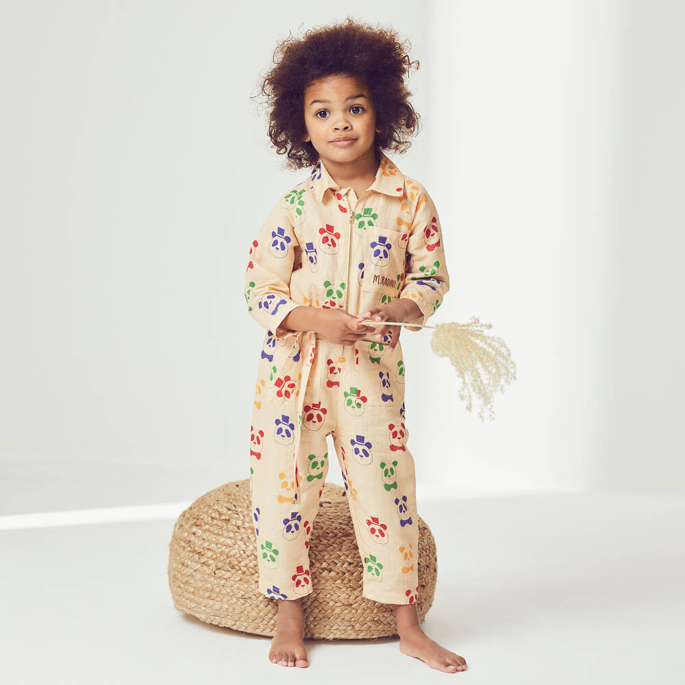 Mini Rodini Linen Organic Cotton Jumpsuit Childrensalon Outlet