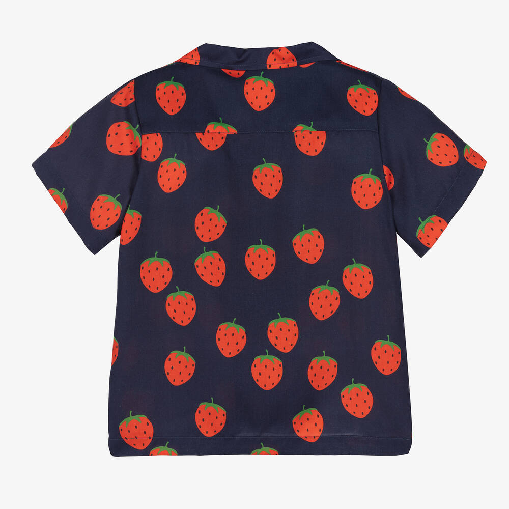 Mini Rodini-قميص ليوسيل لون كحلي | Childrensalon Outlet