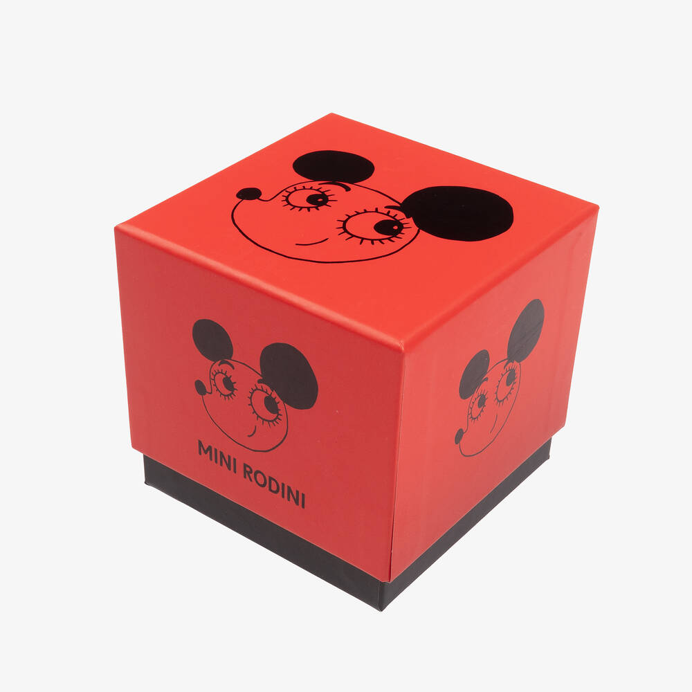 Mini Rodini-Orange & Black Cotton Socks (2 Pack) | Childrensalon Outlet