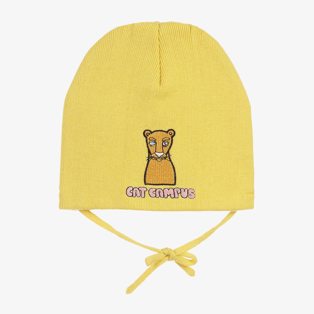 Mini Rodini-Organic Cotton CAT CAMPUS Hat | Childrensalon Outlet