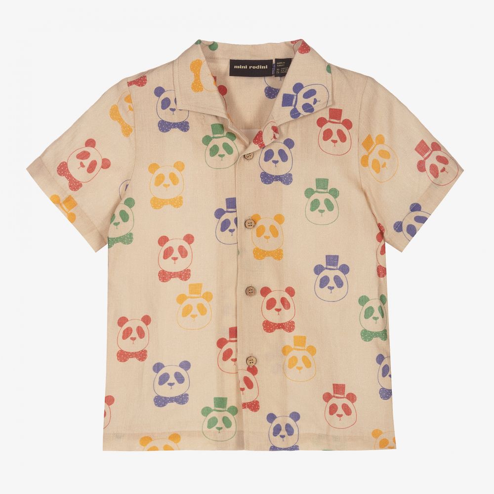 Mini Rodini-Organic Cotton & Linen Shirt | Childrensalon Outlet