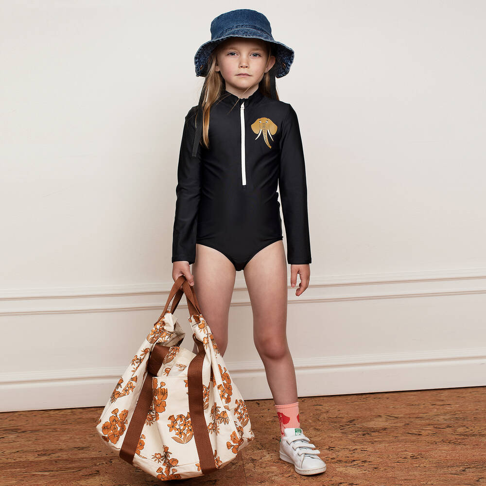 ميني روديني-جوارب قطن عضوي لون عاجي وزهري للبنات (عدد 2) | Childrensalon Outlet