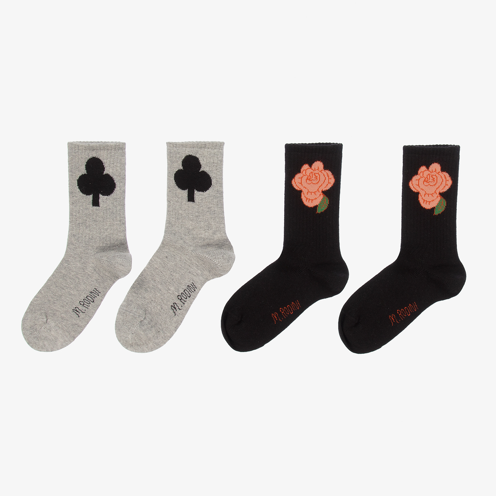 Mini Rodini - Organic Cotton Socks (2 pack) | Childrensalon