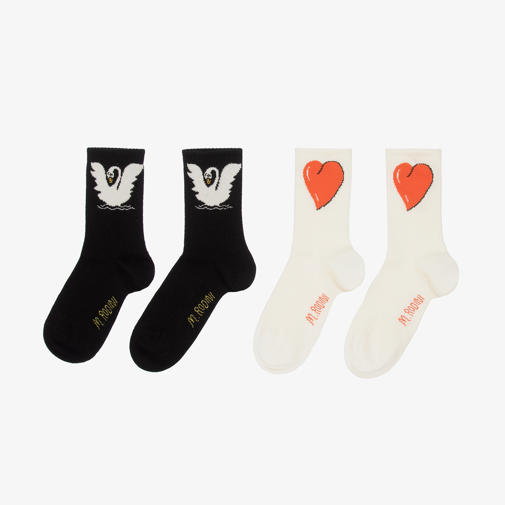Mini Rodini-Organic Cotton Socks (2 Pack) | Childrensalon Outlet
