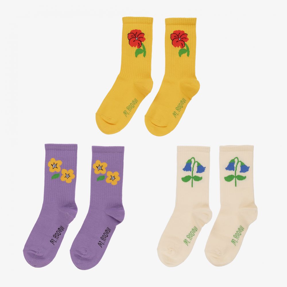 Mini Rodini-Organic Cotton Socks (3 Pack)  | Childrensalon Outlet