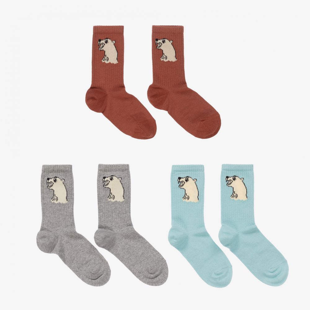 Mini Rodini - Chaussettes en coton biologique (3 paires) | Childrensalon