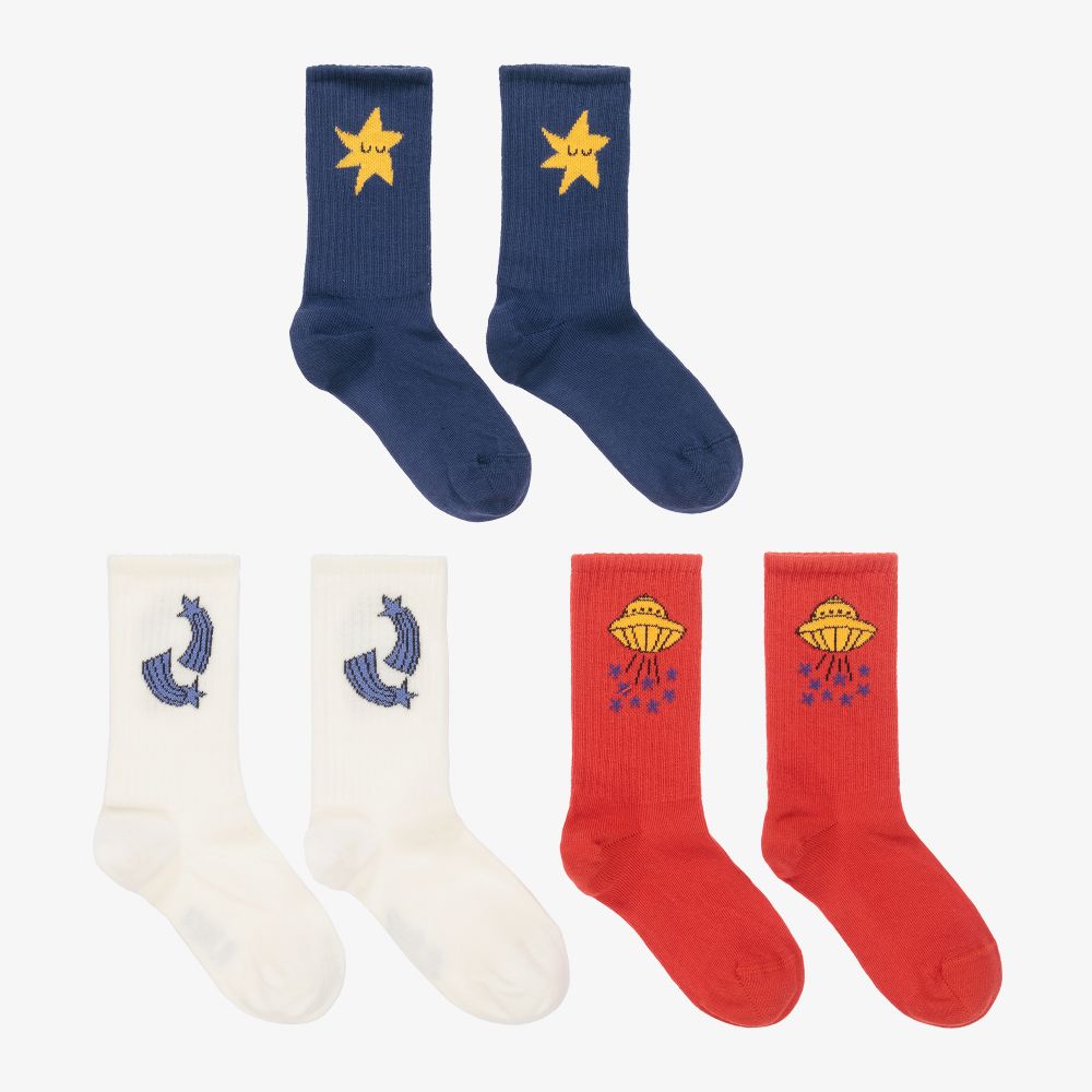 MINI RODINI UFO 3-PACK SOCKS MINI RODINI UFO 3-PACK SOCKS