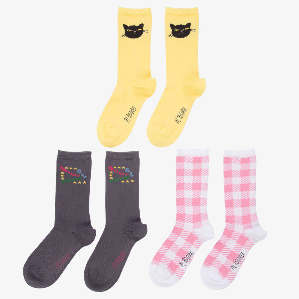 Mini Rodini-Organic Cotton Socks (3 Pack) | Childrensalon Outlet