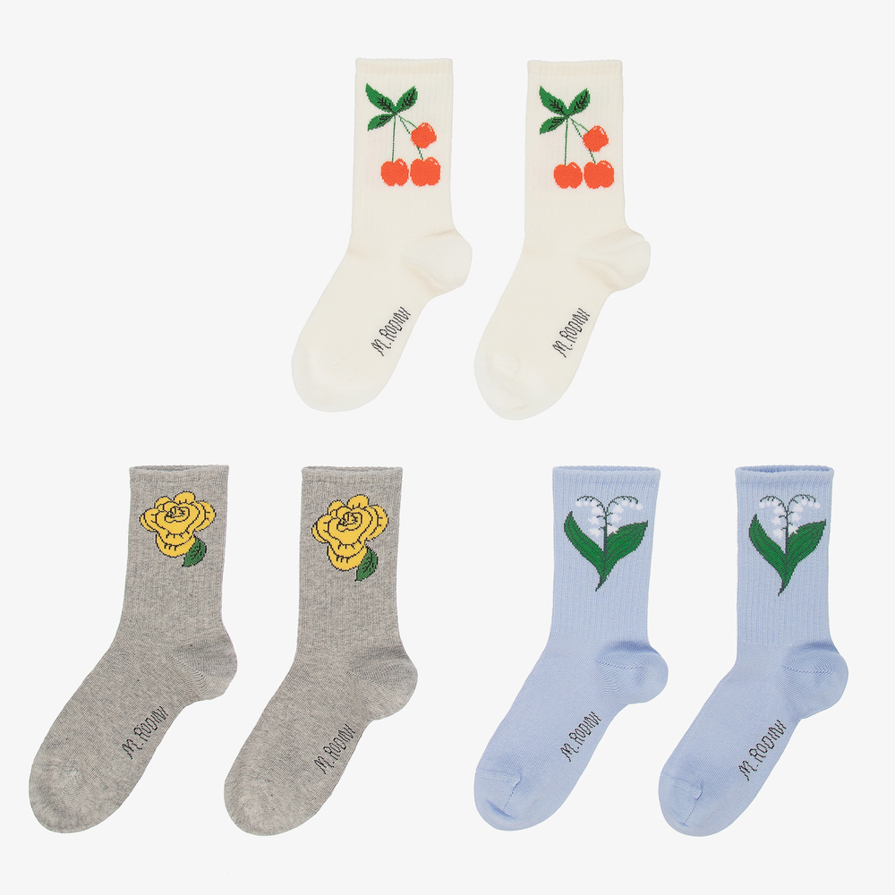 Mini Rodini - Organic Cotton Socks (3 Pack) | Childrensalon