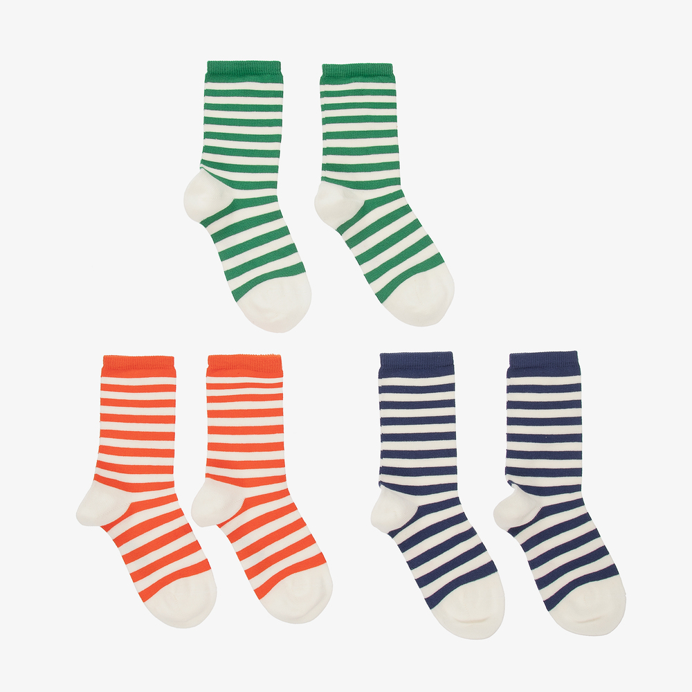 Mini Rodini-Organic Cotton Socks (3 Pack) | Childrensalon Outlet