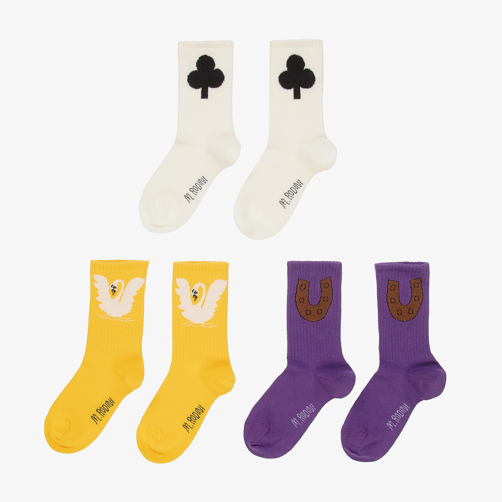 Mini Rodini - Chaussettes en coton bio (x3) | Childrensalon