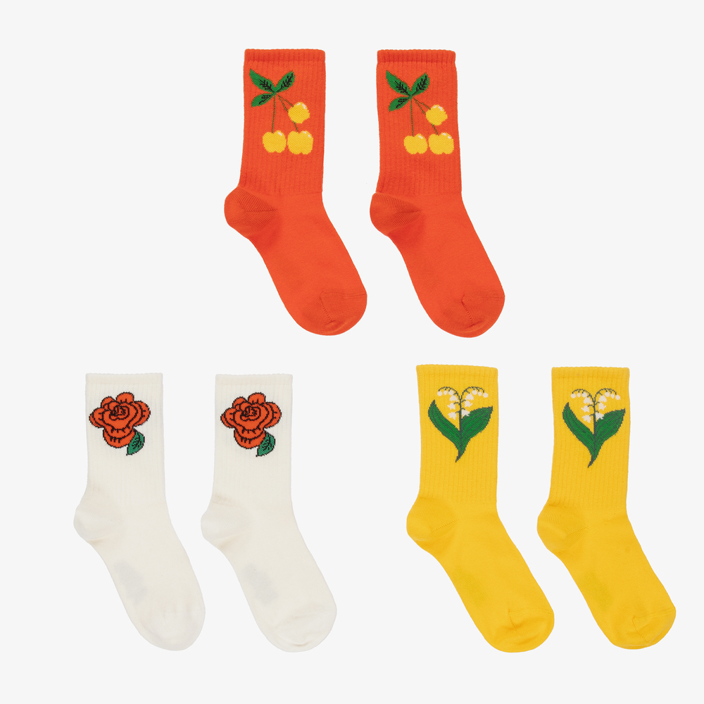 MINI RODINI 3-PACK STRAWBERRIES SOCKS MINI RODINI 3-PACK STRAWBERRIES SOCKS