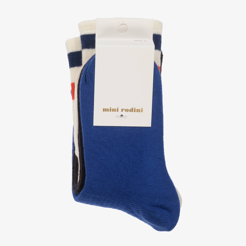 Mini Rodini-Organic Cotton Socks (3 Pack) | Childrensalon Outlet
