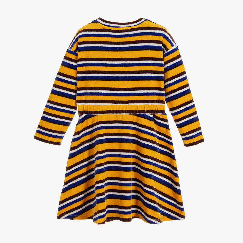 Mini Rodini-Organic Cotton Velour Dress | Childrensalon Outlet